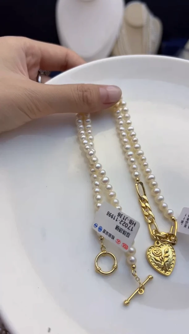 【闪购商品】淡水珍珠121未镶嵌强光*珍珠项链