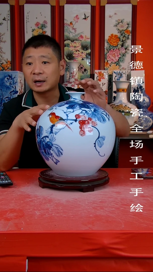 摆件景德镇陶瓷 全场手工手绘11