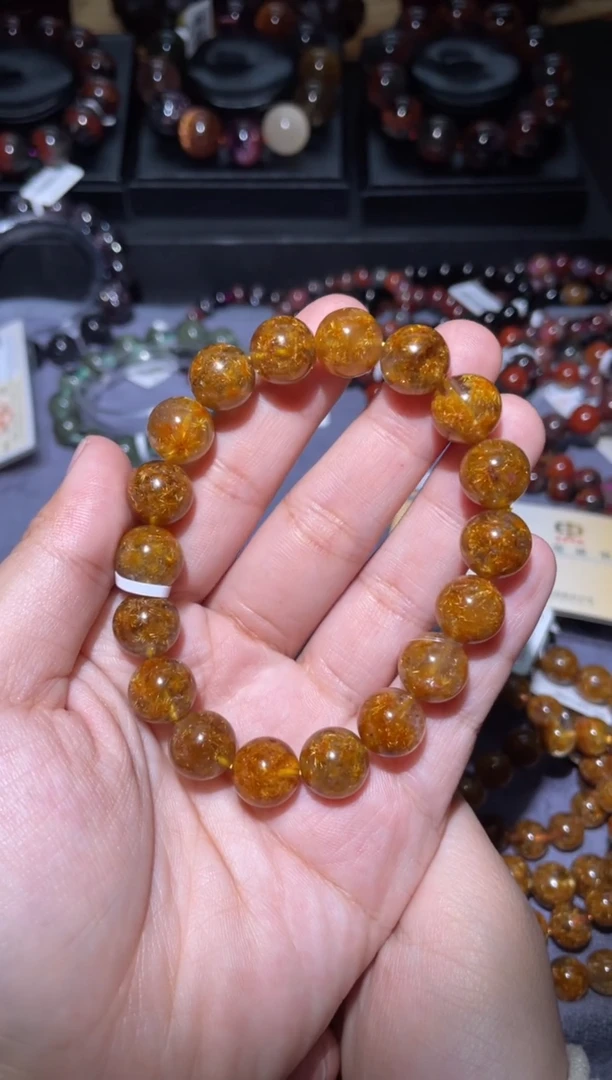 【闪购商品】水晶手链未镶嵌钛晶花11mm-26