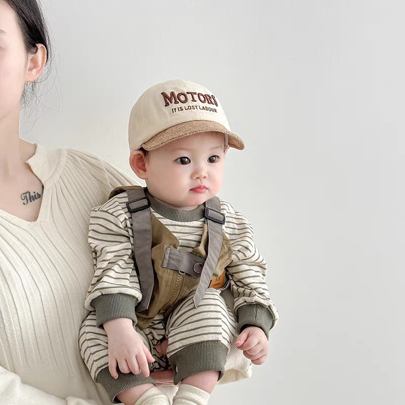 宝宝帽子春秋薄款字母百搭男童女童棒球帽婴儿软檐遮阳防晒鸭舌潮