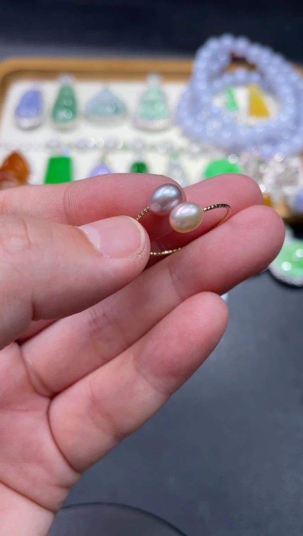 【闪购商品】淡水珍珠戒指银S925镶嵌42..........