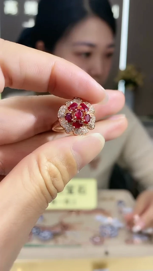 【闪购商品】红宝石手饰银S925镶嵌手饰