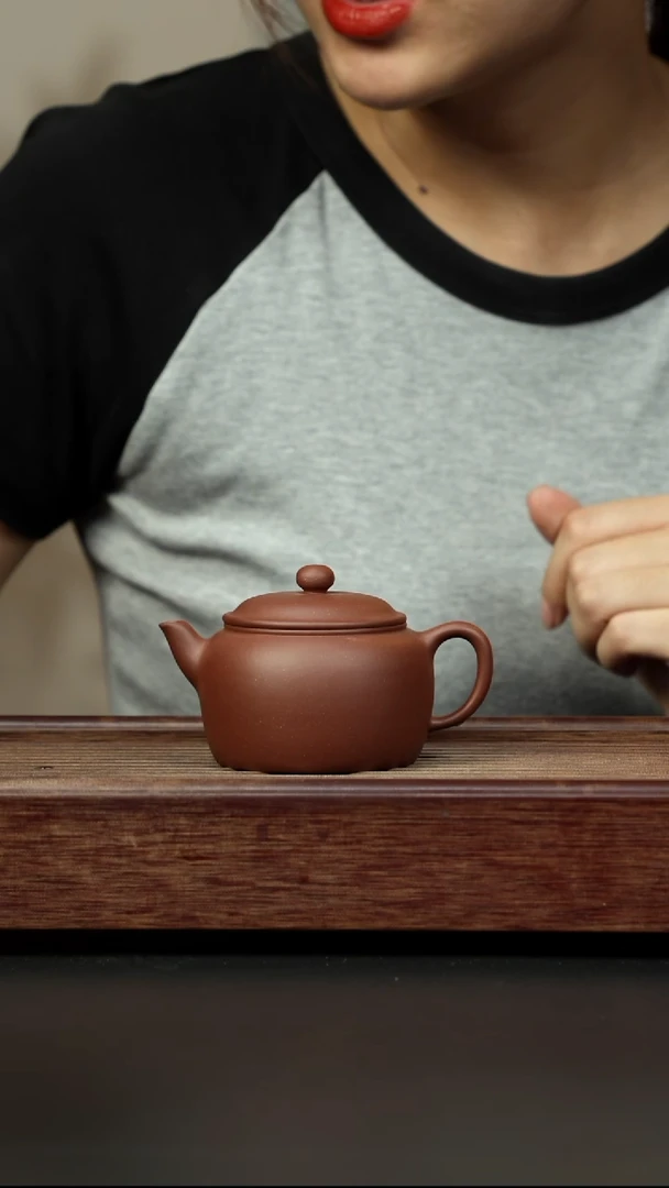 紫砂茶杯底槽清 大口宫灯 全手工