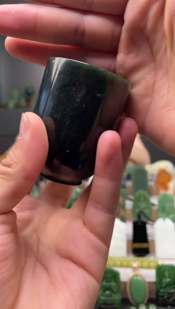 和田玉未镶嵌把件茶杯（多样性发货）