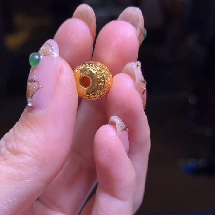 【逍遥严选】18K金扎基拉姆桶珠配件*4888/356/多样性发/1件