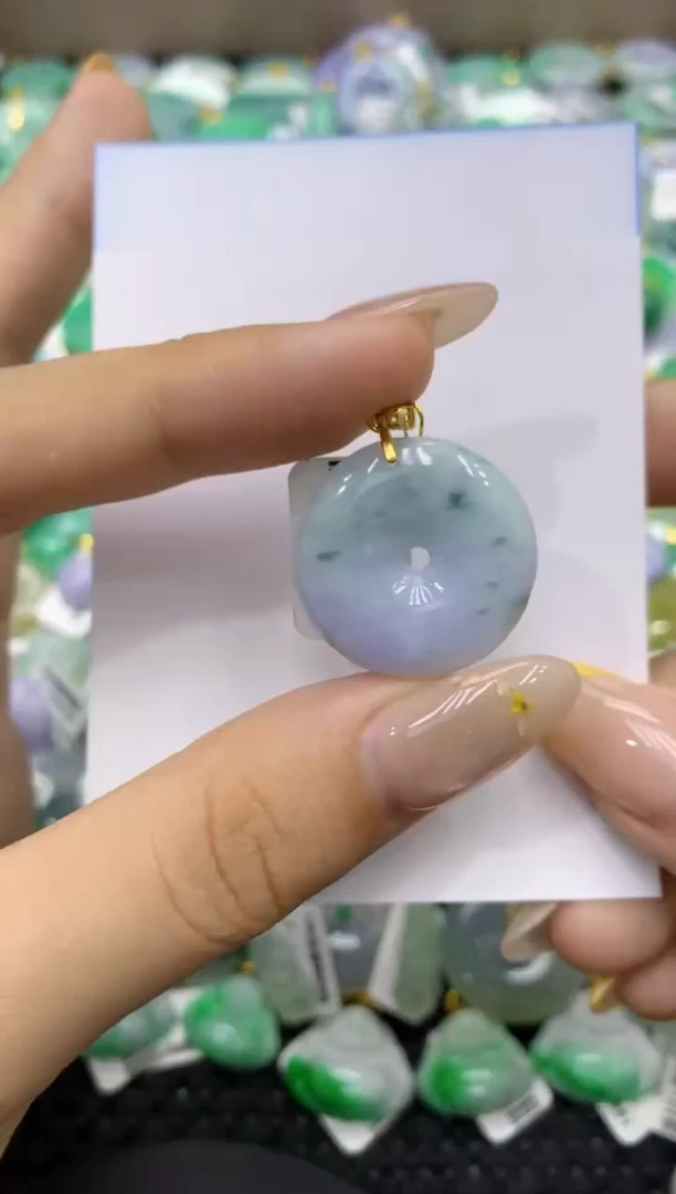 颈饰未镶嵌翡翠天然缅甸翡翠A货