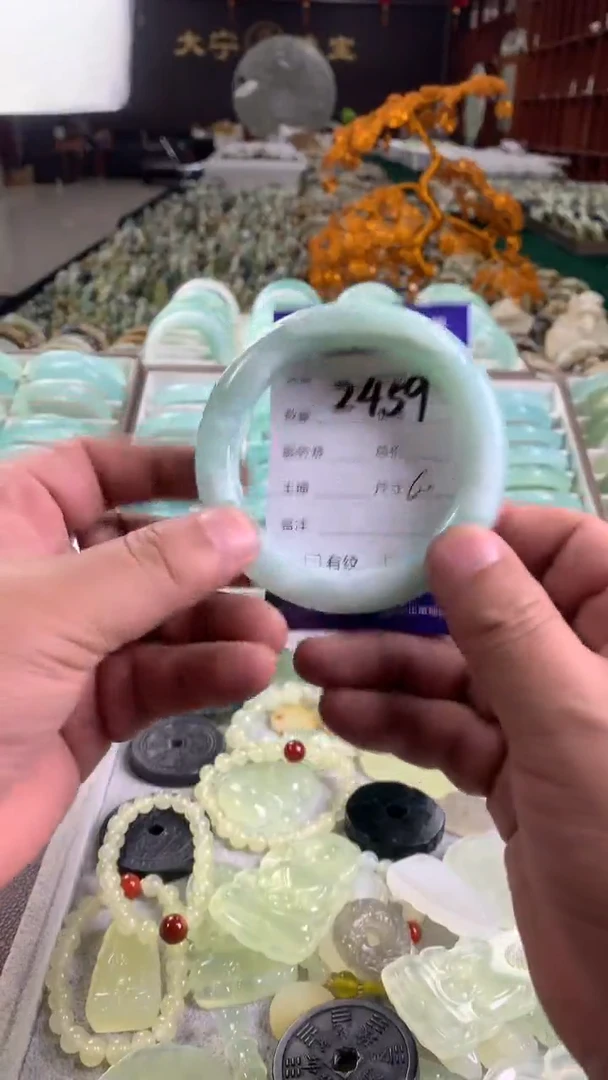 未镶嵌蛇纹石玉手镯2459