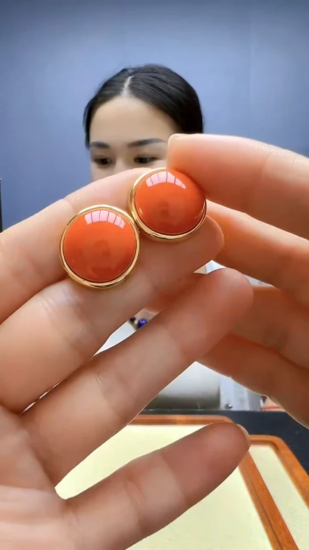 高货diy颈饰圆牌耳针
