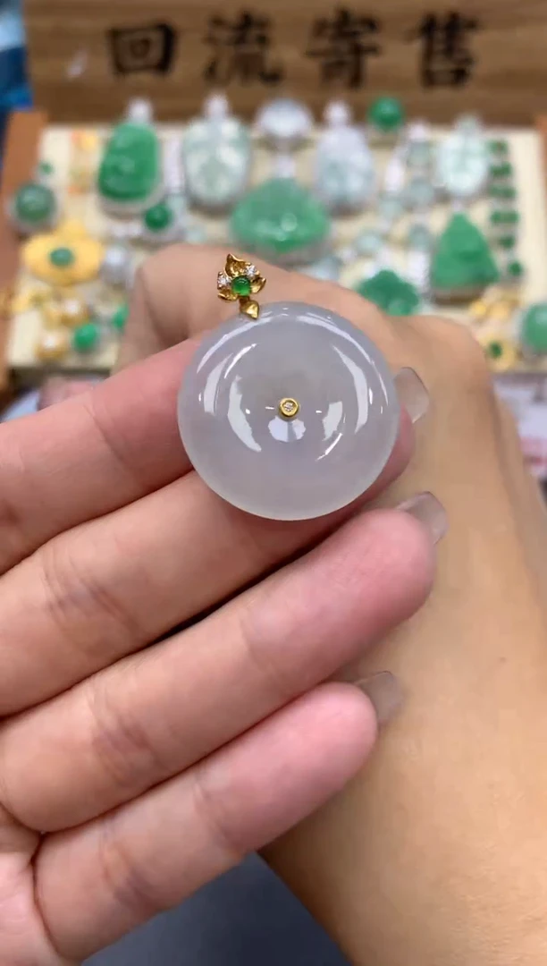 【闪购商品】翡翠颈饰18K金镶嵌154-中国好珍宝