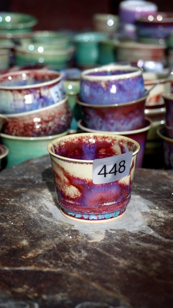 摆件精品窑变钧瓷茶器