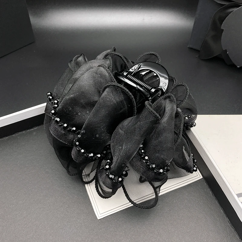 百搭头饰洋气高级感发卡发夹蓬松感显发量抓夹后脑勺盘发鲨鱼夹