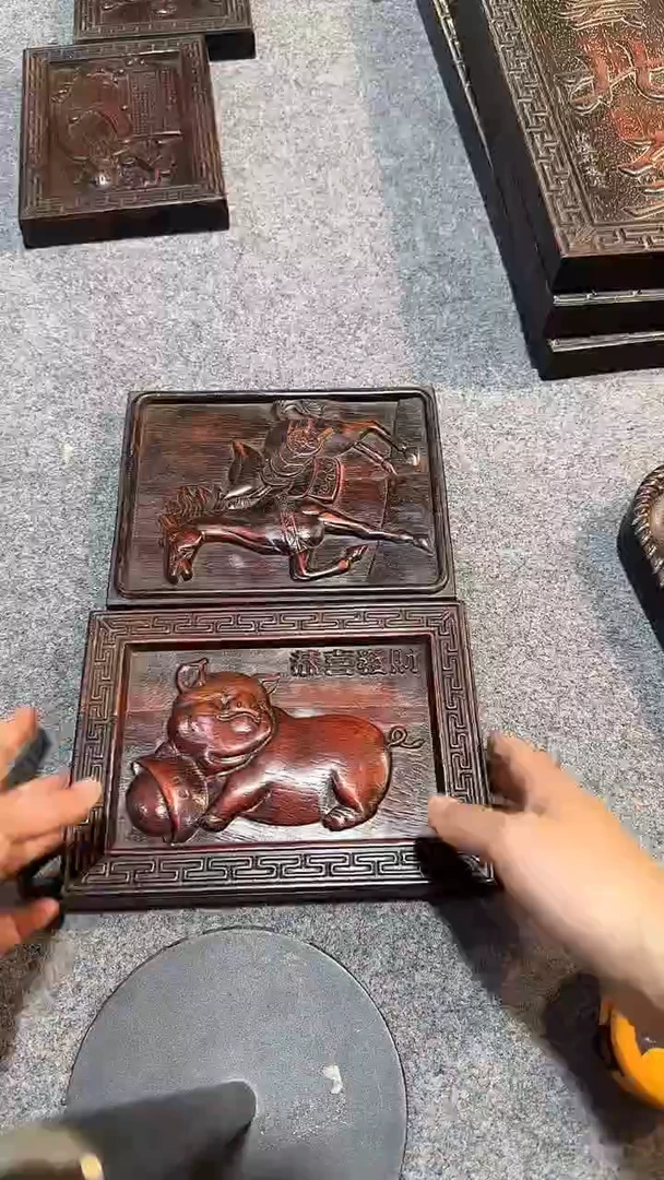 檀香紫檀（小叶紫檀）如****9紫檀拆件雕刻板以直播间实物为瑕老