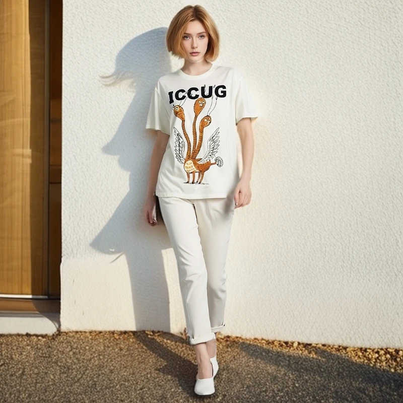 99新 GUCCI/古驰 T恤/英文印花/夏季短袖/时尚T恤/XS码0001829