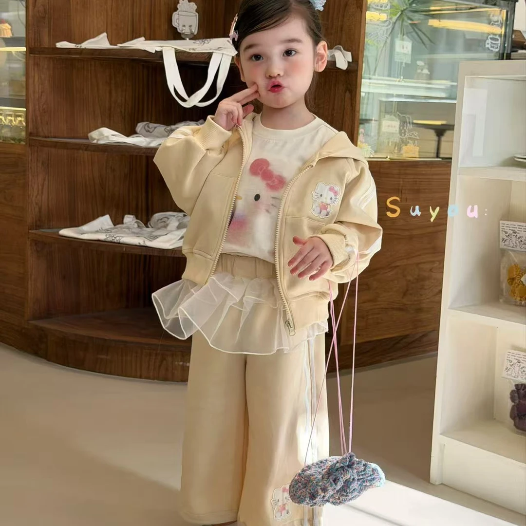 苏右·26春～奶黄色KT卫衣套装（卫裤可收口）KT打底1013 1003（汉服）