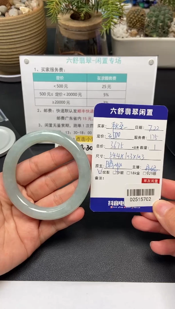 翡翠手镯未镶嵌秋*_D2515702