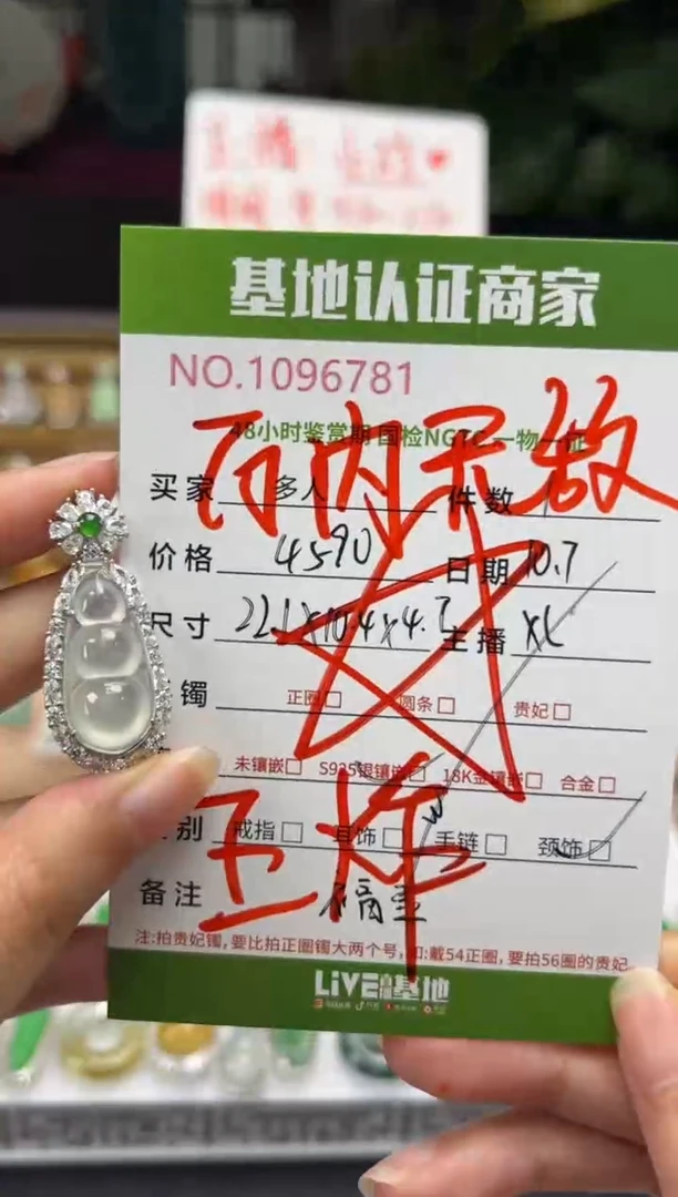 吊坠(不含链)银S925镶嵌翡翠多人
