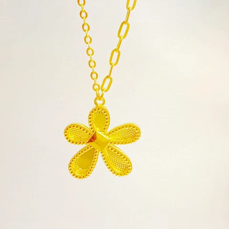 金囍库时尚黄金足金精品工艺五花轻奢清新精致简约