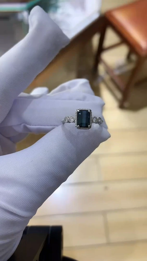 【闪购商品】碧玺戒指银S925镶嵌........