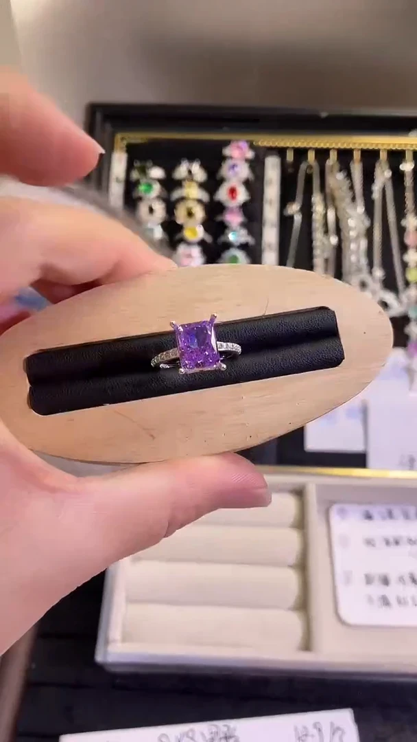 锆石铜合金19号 8*10倒角 冰花空托