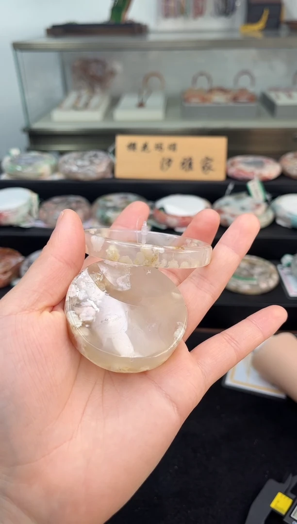 未镶嵌手镯石英质玉53圈口（赠品镯心）3888487