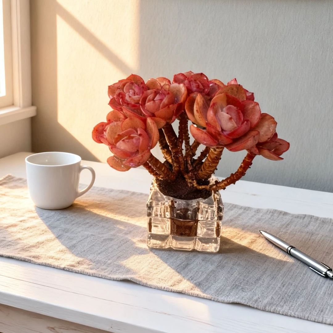 秀妍-无土多肉 阳台植物盆栽办公桌宠