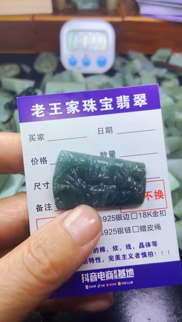 【闪购商品】翡翠颈饰未镶嵌山水