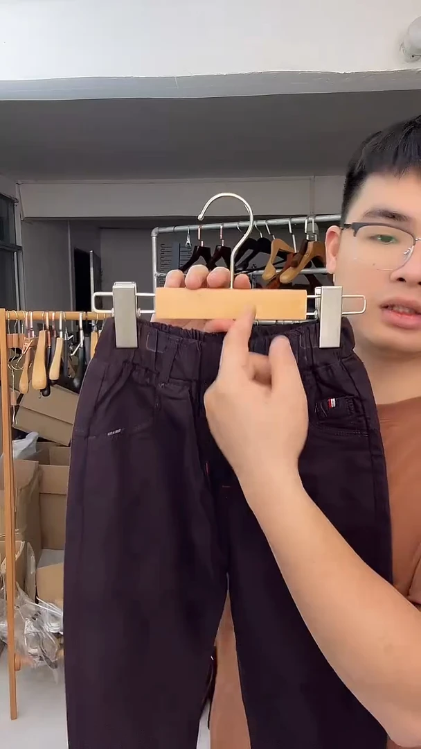 原木色一级荷木儿童裤夹10支装