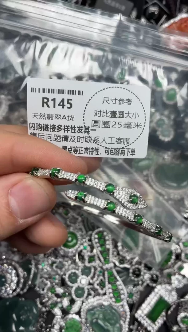 颈饰未镶嵌翡翠R145手镯