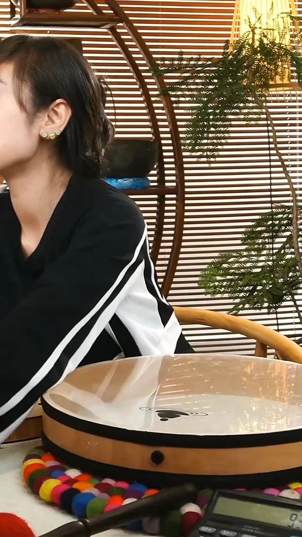 有机玻璃烟***辰海浪鼓16寸OMlink溪水鼓