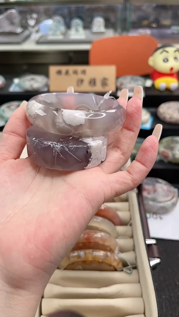 未镶嵌手镯石英质玉62圈口（赠品镯心）618953