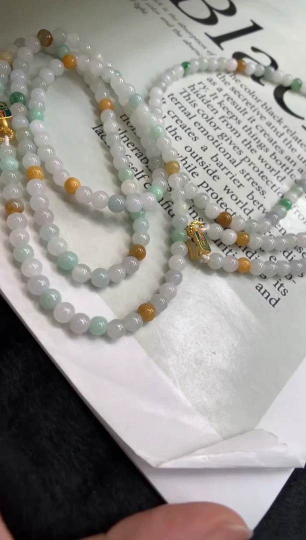 未镶嵌手串翡翠长串 多样性发其一