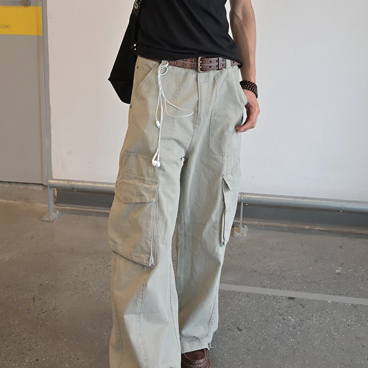 CUTPART 美式解构多口袋宽松纯棉休闲裤复古春夏直筒cargo工装裤