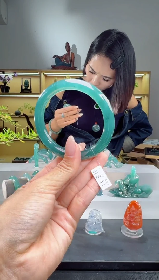 未镶嵌手镯翡翠58.3圈