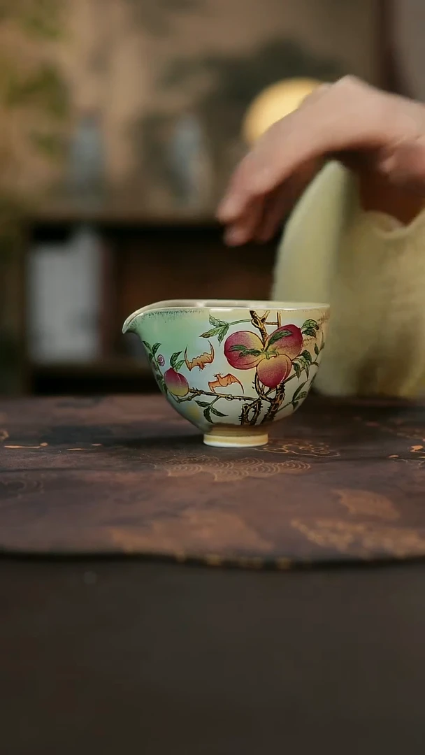 景德镇陶瓷杯碗柴烧多人