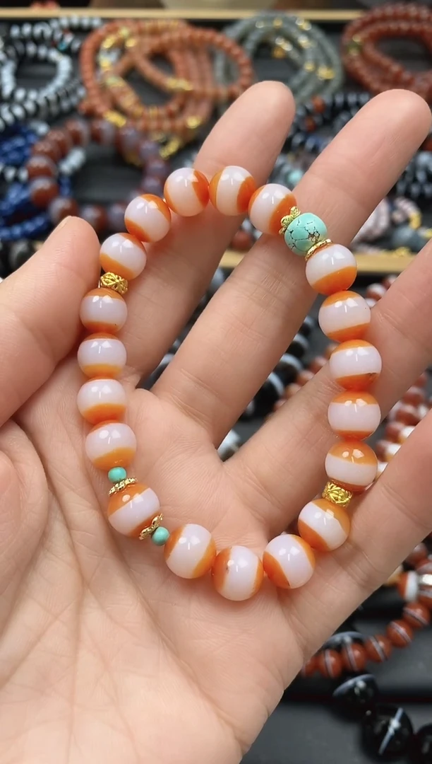 【闪购商品】玛瑙/玉髓手串未镶嵌手串