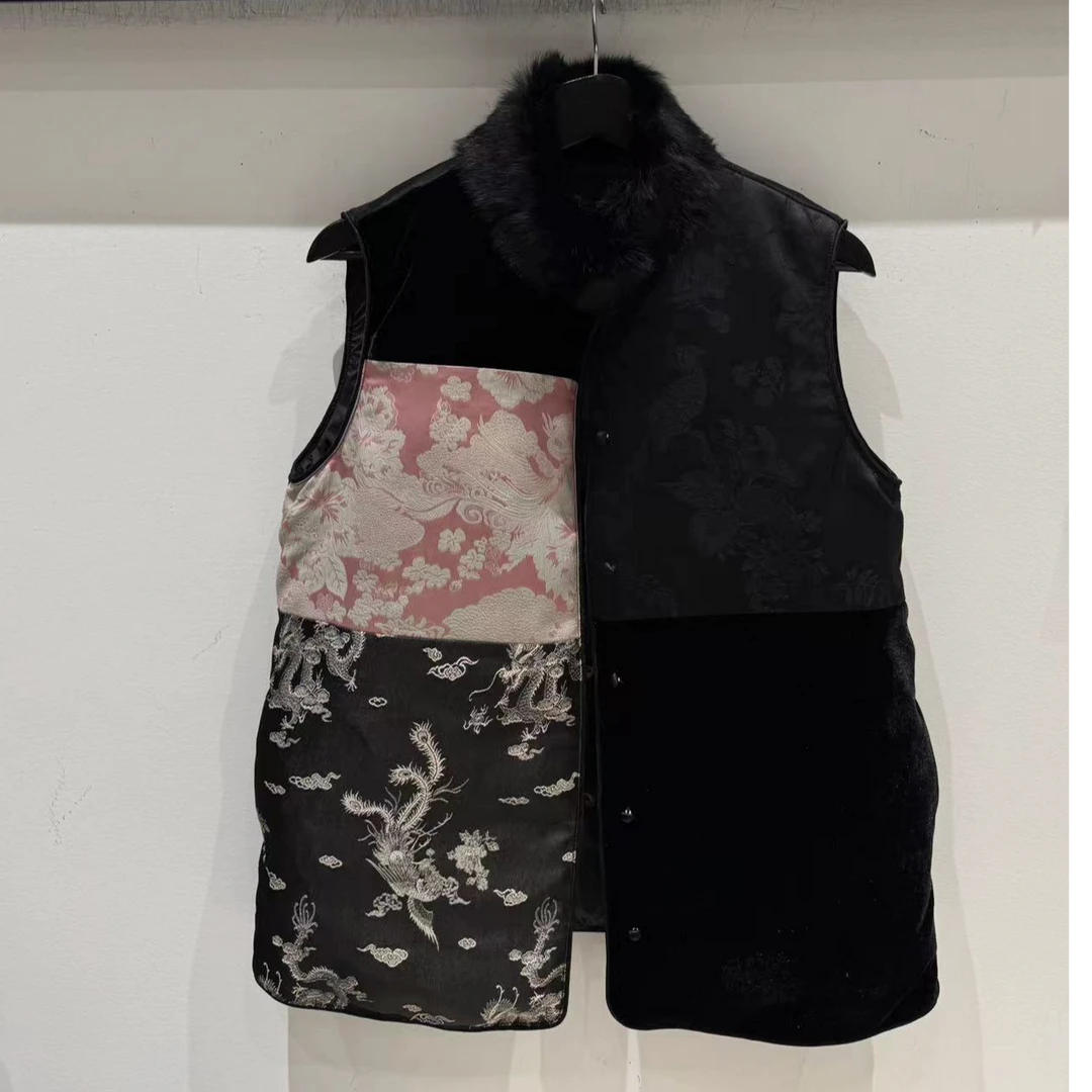 (李老板)推荐 李老板自留定制国风白鸭绒马甲马夹