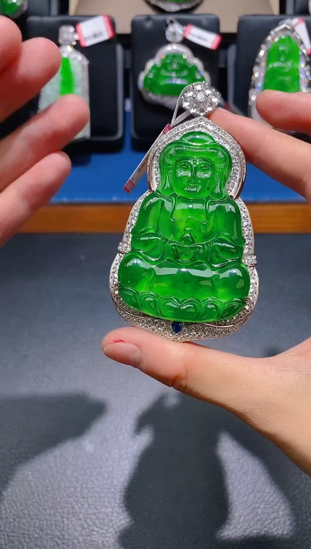 【闪购商品】翡翠颈饰未镶嵌天然A货翡翠k14