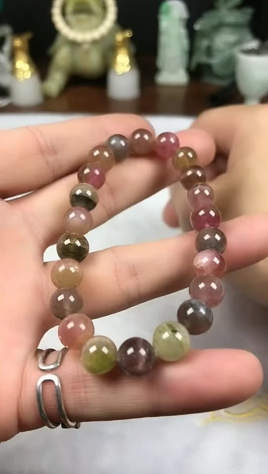 未镶嵌手链碧玺手串8+