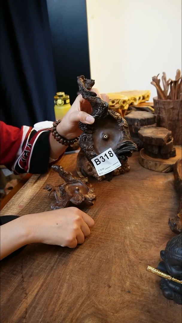 B318鹰瞳木作手工工艺香插