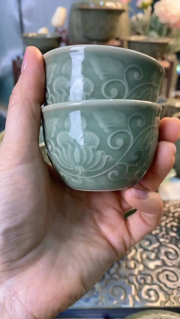 【闪购商品】70cc耀州窑小杯【000034】两个