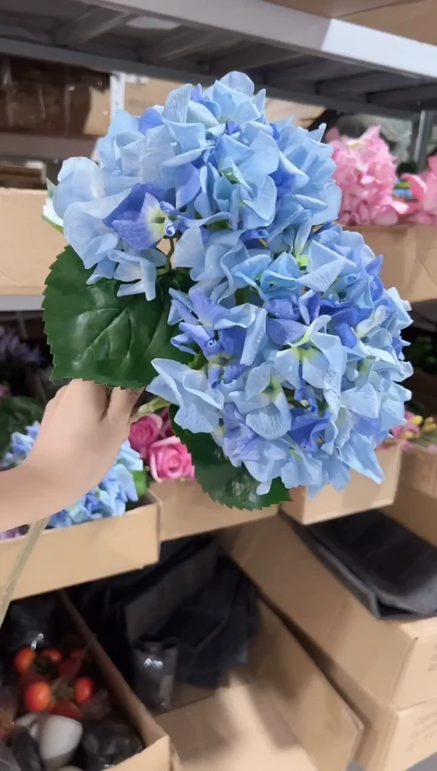 2枝蓝色手感保湿绣球