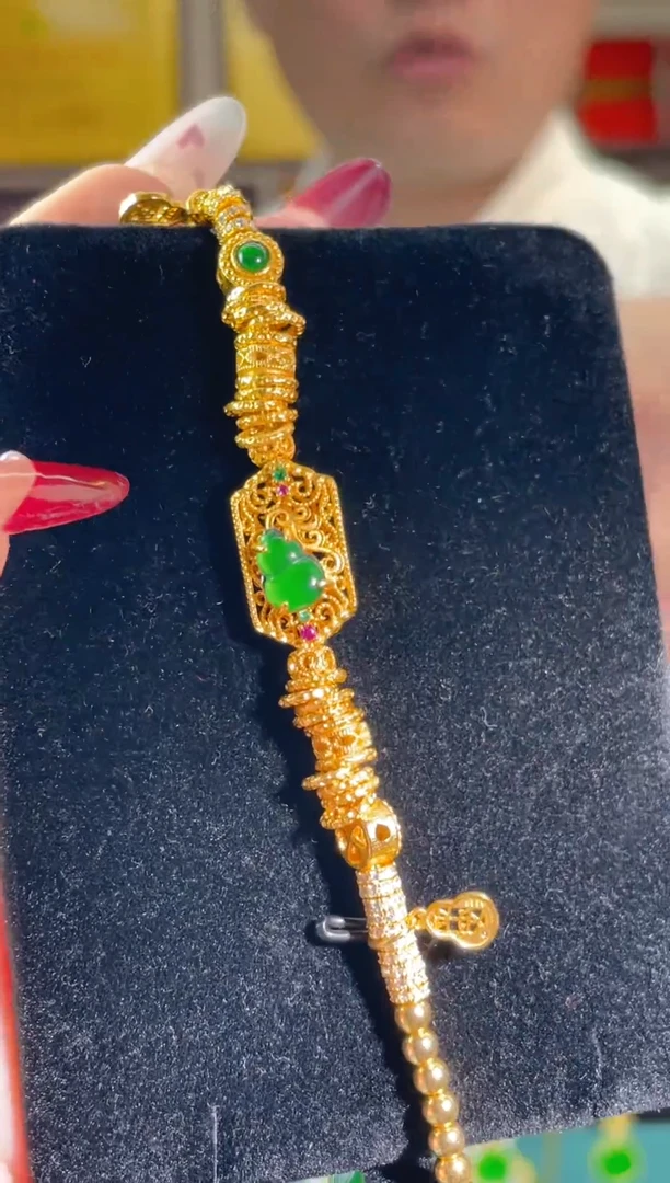 【闪购商品】翡翠手链未镶嵌天然A货翡翠多样性发一