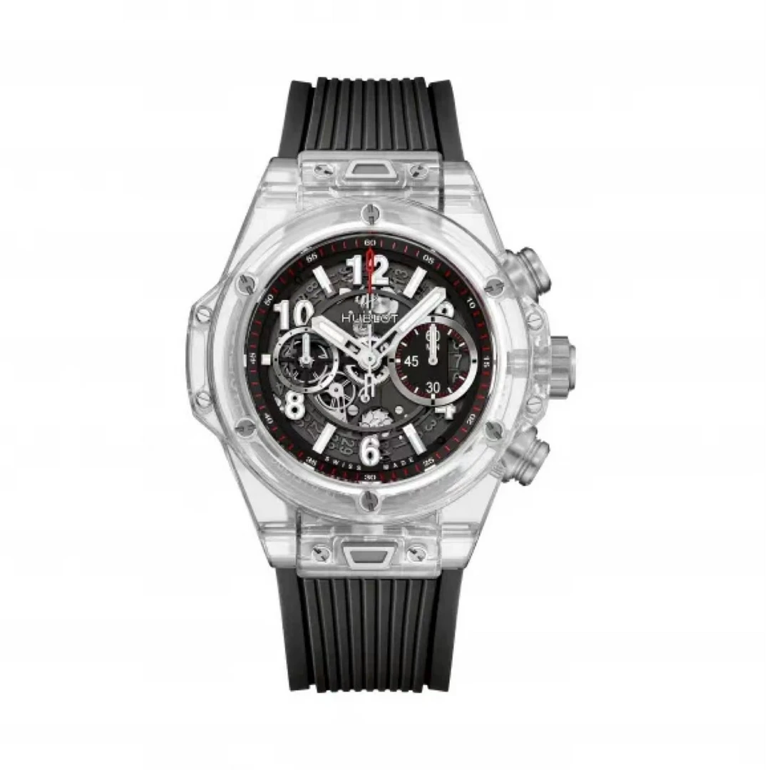 95新 Hublot/宇舶表 宇舶/大爆炸411/曹爽/镂空盘/胶带/45mm/单表