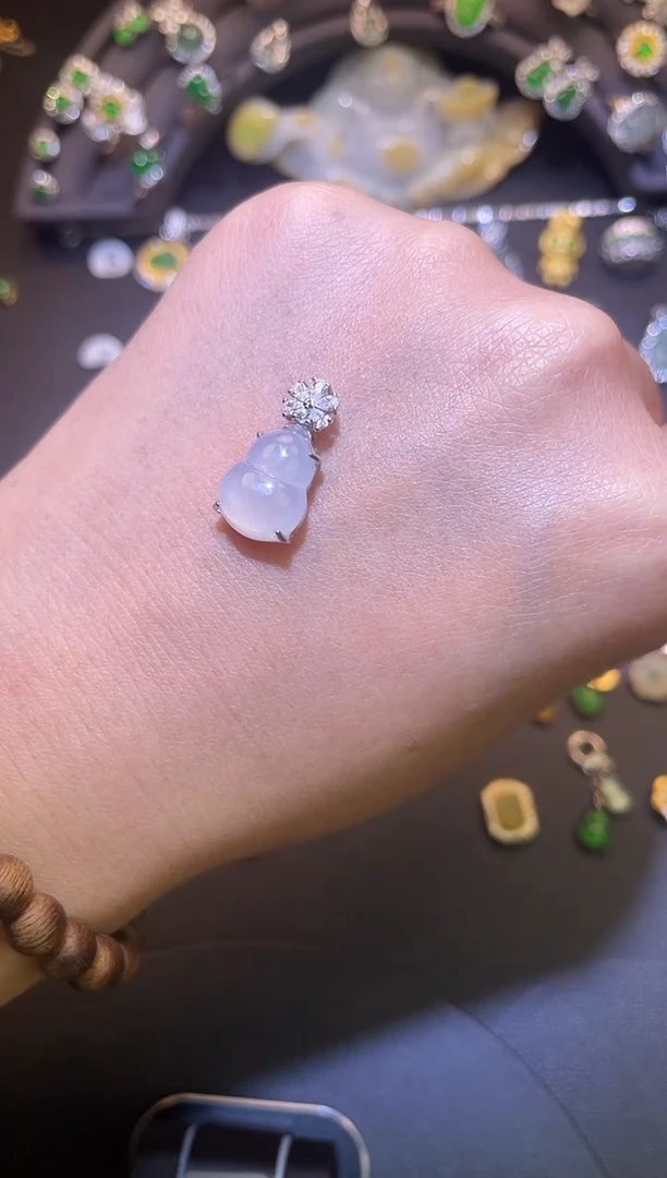 吊坠(不含链)银S925镶嵌翡翠1