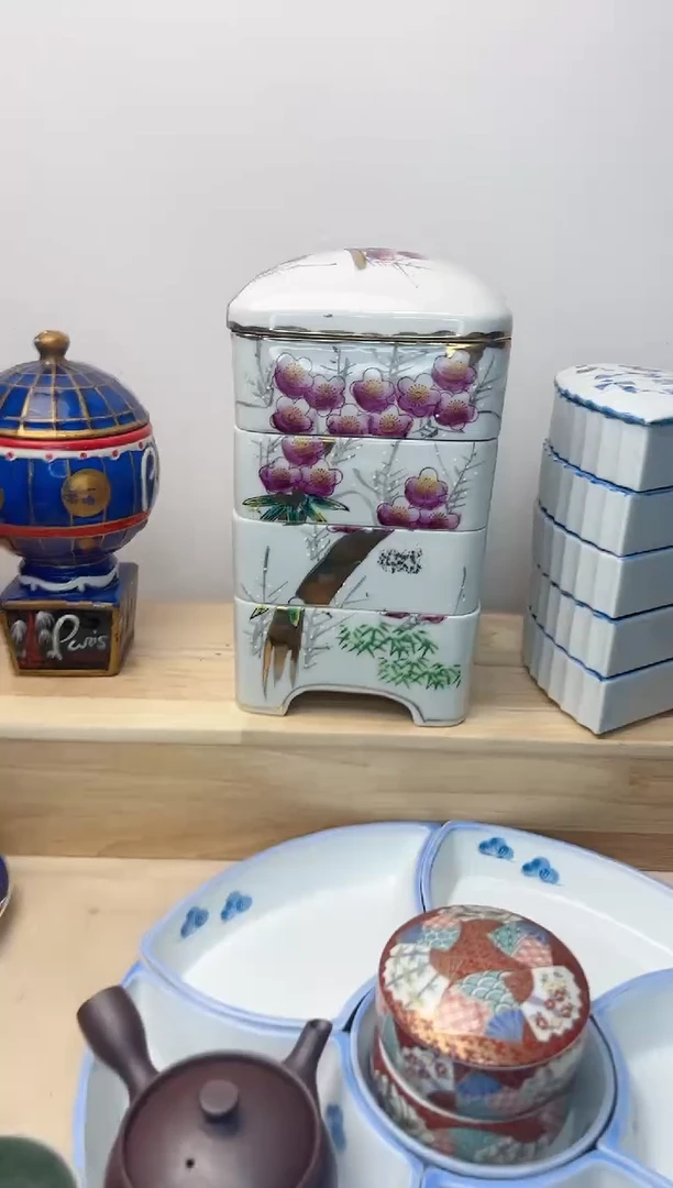 茶杯紫砂白*鲸陶艺中古瓷器满18米包邮
