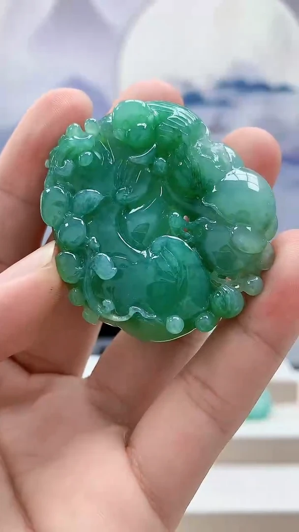 未镶嵌定制翡翠4898bb-毛货挂件65