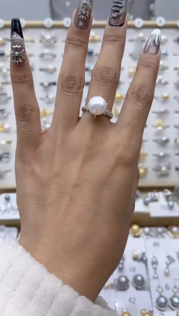 【闪购商品】淡水珍珠戒指合金66