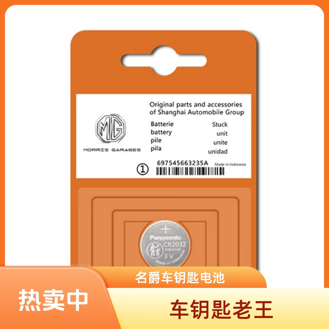 名爵6六5/3/one领航MG6/MG5锐行ZS锐腾GS汽车HS钥匙MG3遥控器电池
