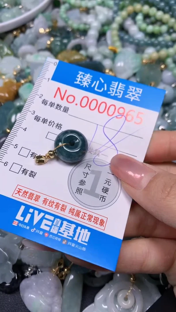 【闪购商品】翡翠颈饰未镶嵌含绳000965