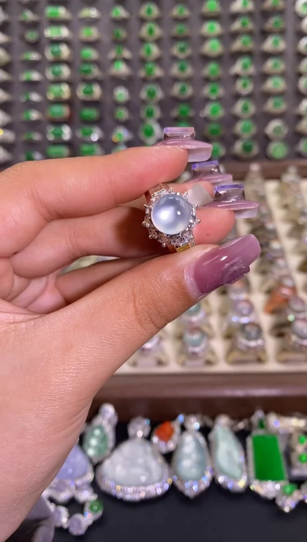 未镶嵌戒指翡翠天然缅甸A货翡翠未镶嵌 粉丝福利